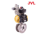 cast iron  dn25 flange pneumatic UItra thin ball valve